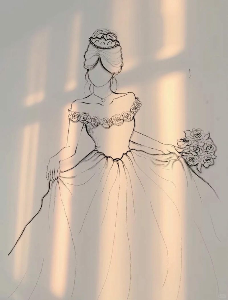 tranh vẽ cô gái và hoa​ 10