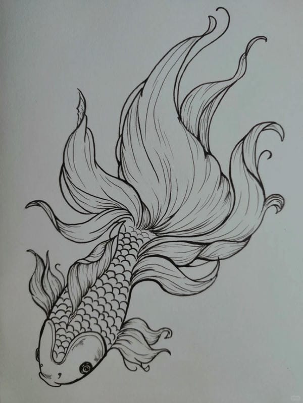 tranh vẽ con cá 19