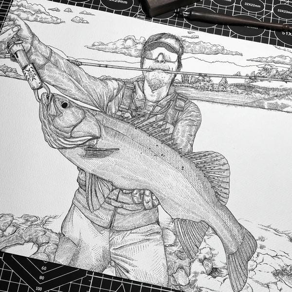 tranh vẽ con cá 29