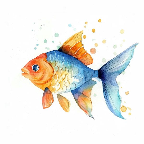 tranh vẽ con cá 9