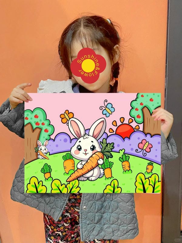 tranh vẽ con thỏ 15