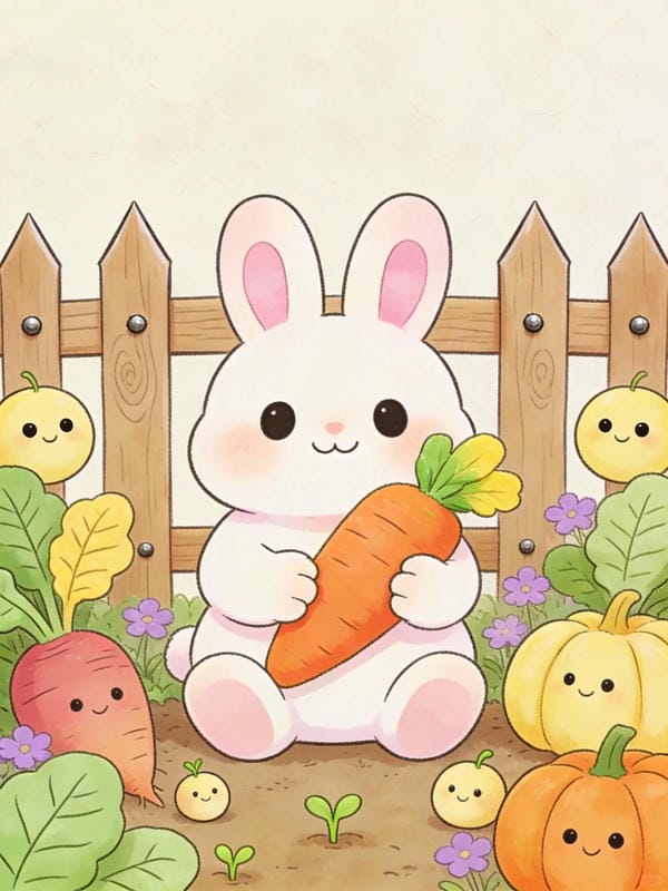 tranh vẽ con thỏ 24