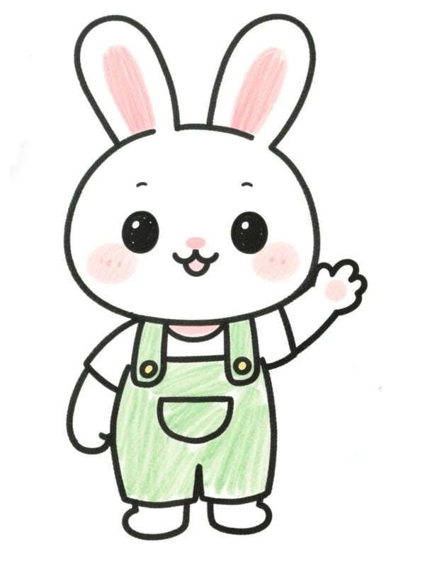 tranh vẽ con thỏ 25