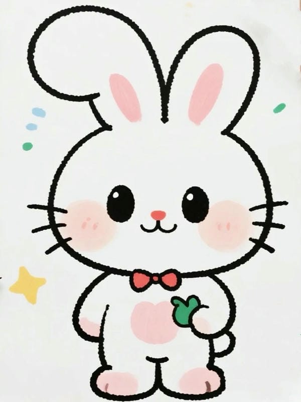 tranh vẽ con thỏ 26