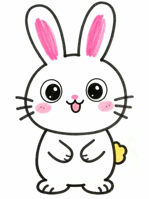 tranh vẽ con thỏ 29