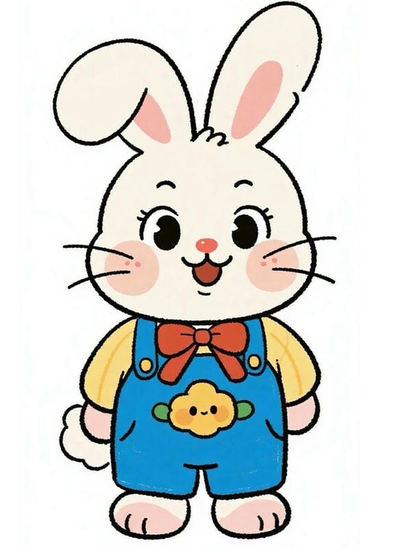 tranh vẽ con thỏ 30