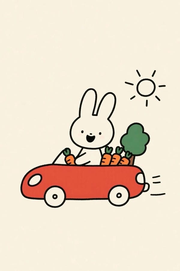 tranh vẽ con thỏ 7