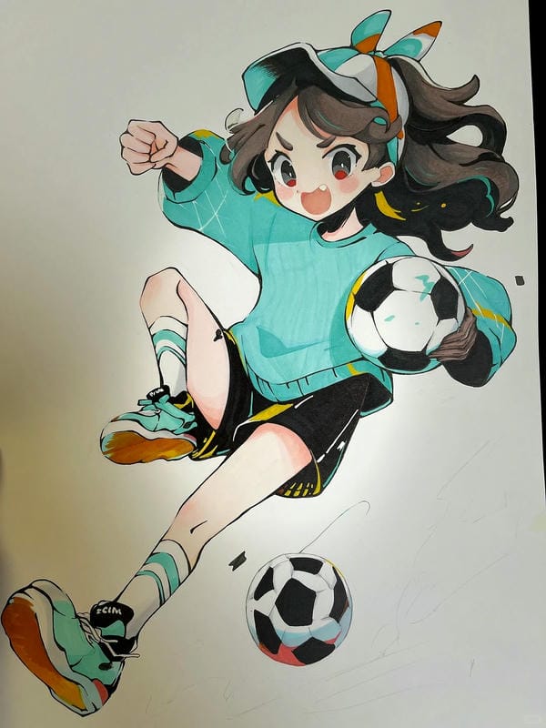 tranh vẽ đá bóng