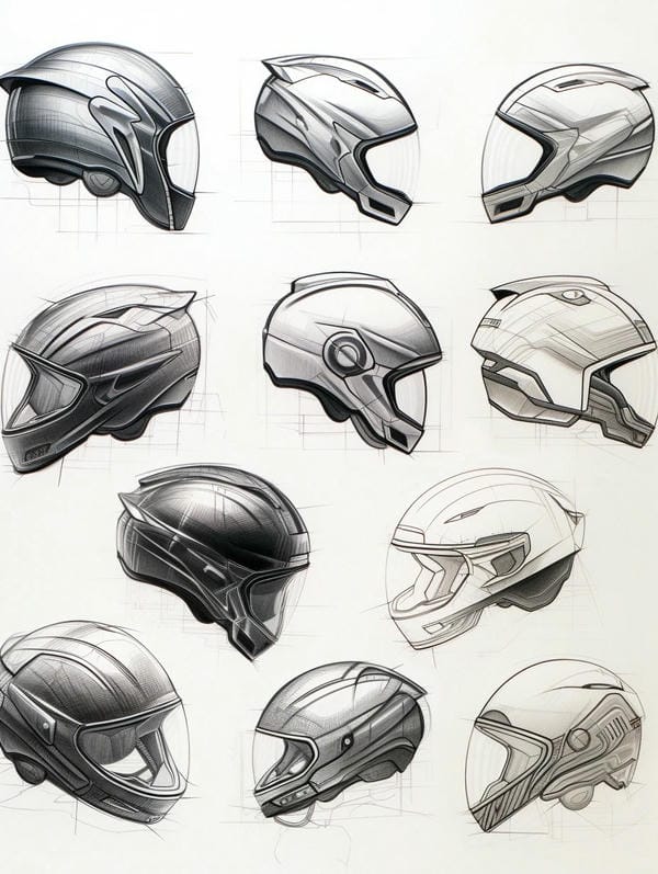 tranh vẽ đội mũ bảo hiểm 11