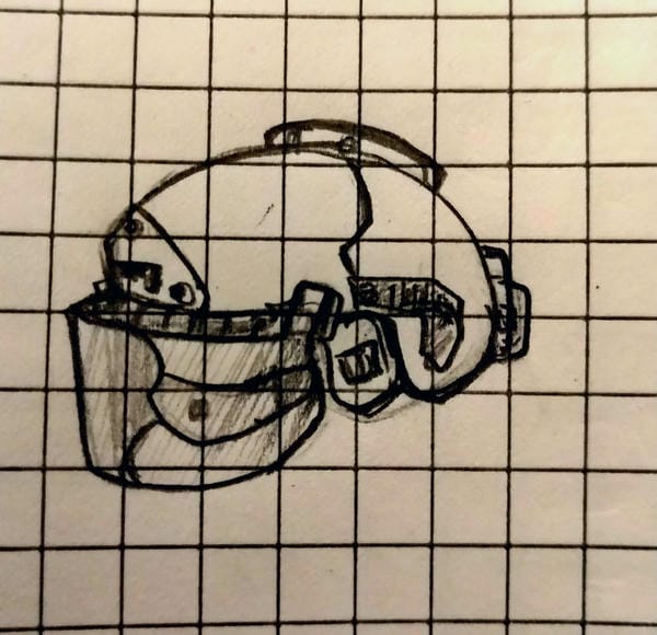 tranh vẽ đội mũ bảo hiểm 12