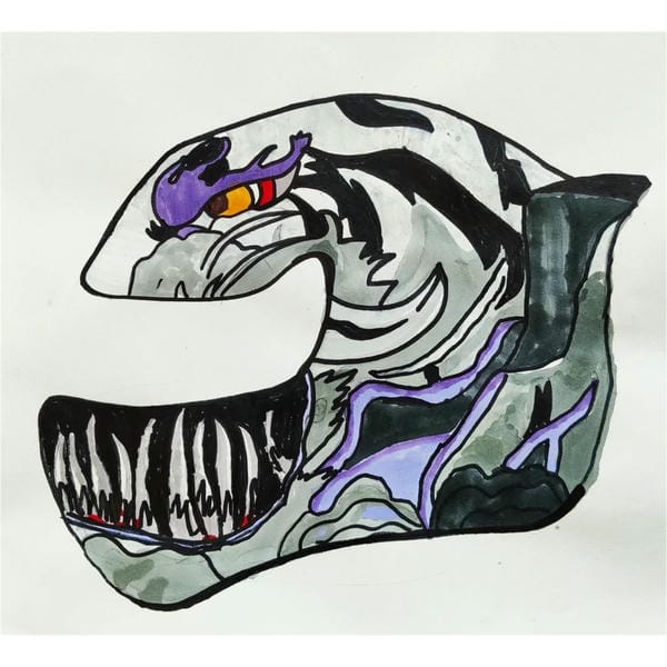 tranh vẽ đội mũ bảo hiểm 18