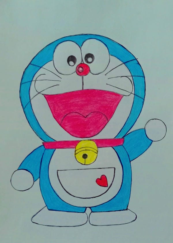 tranh vẽ doraemon 1