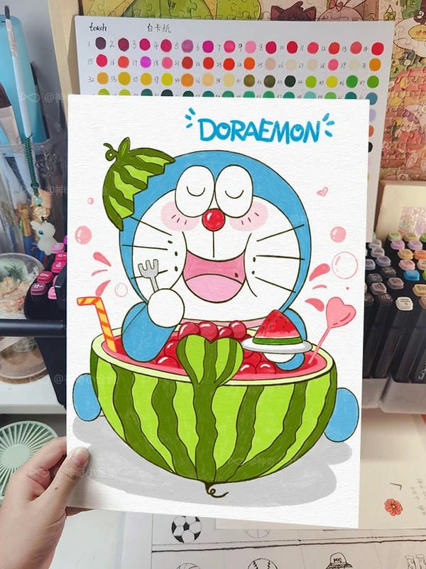 tranh vẽ doraemon 10