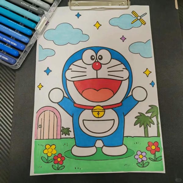 tranh vẽ doraemon 12