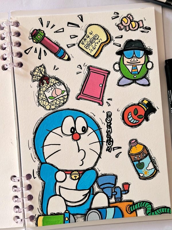 tranh vẽ doraemon 23