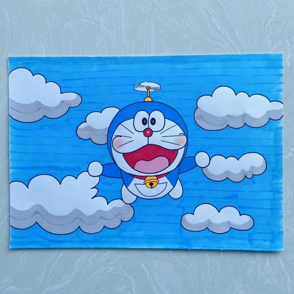 tranh vẽ doraemon 25