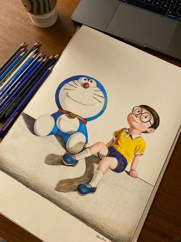 tranh vẽ doraemon 30