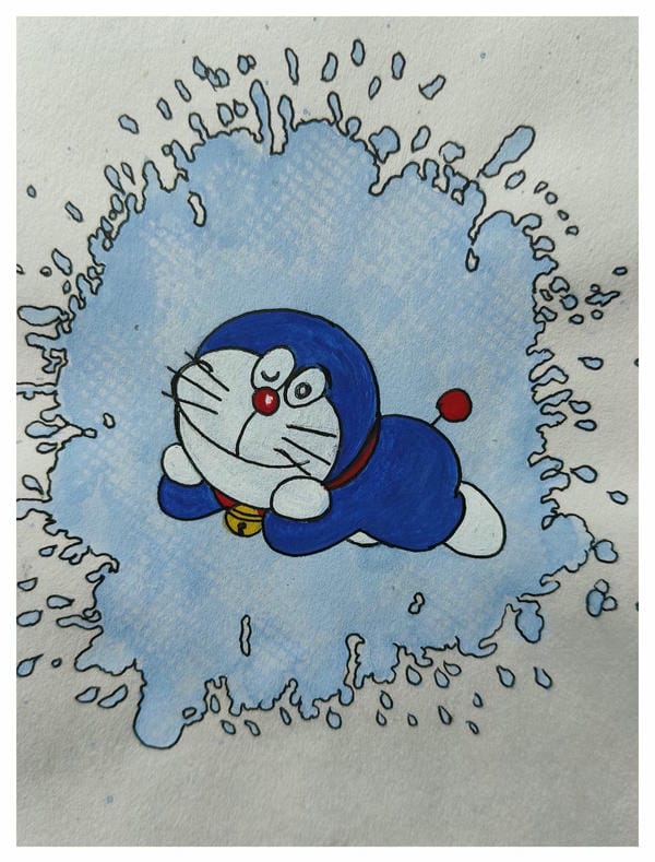 tranh vẽ doraemon 4