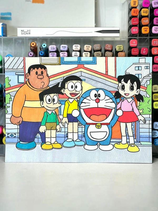 tranh vẽ doraemon 6