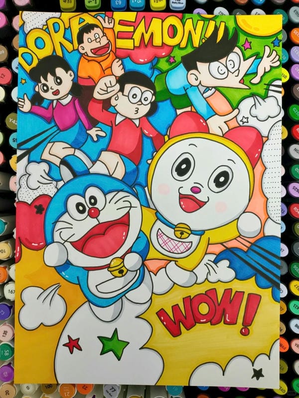 tranh vẽ doraemon 7