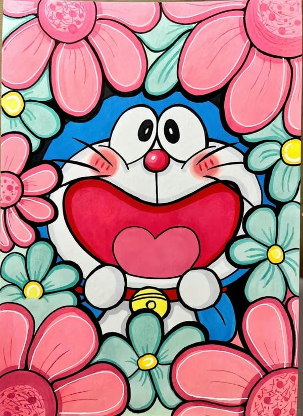 tranh vẽ doraemon 8