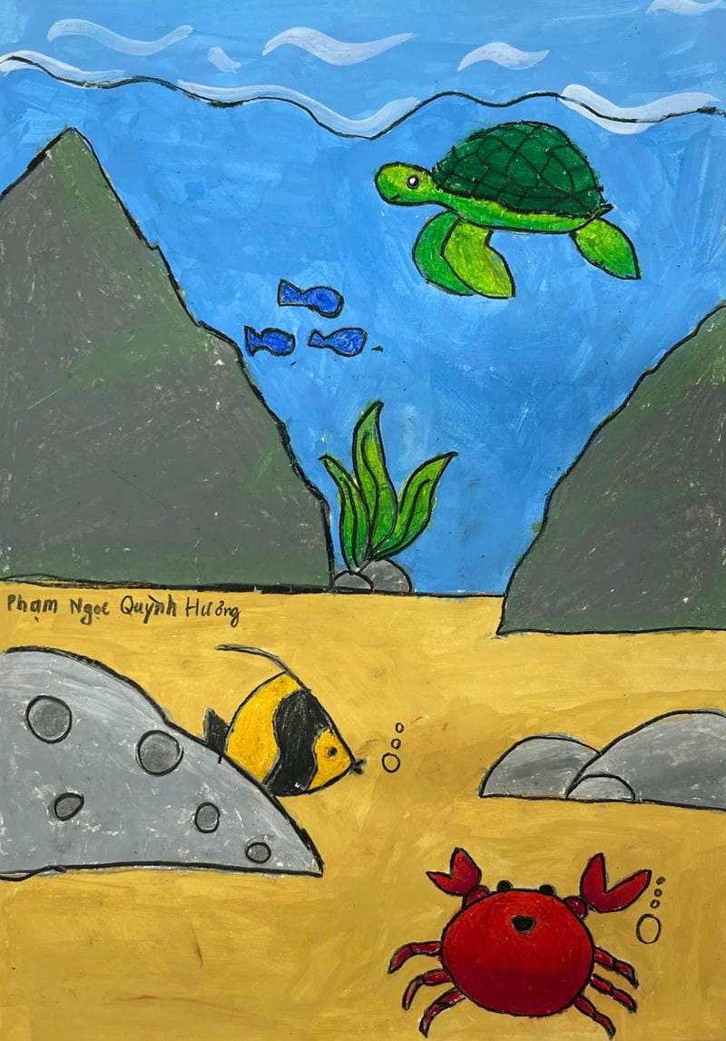 tranh vẽ dưới đáy đại dương 10