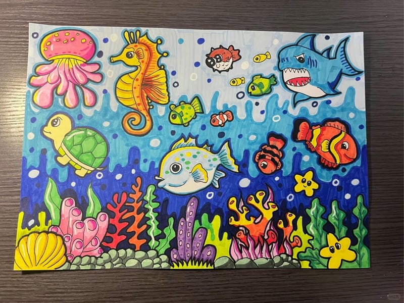 tranh vẽ dưới đáy đại dương 12