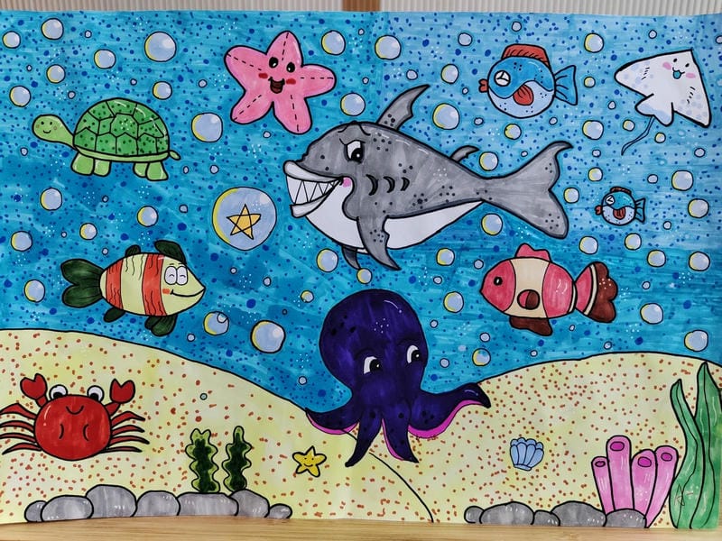 tranh vẽ dưới đáy đại dương 16