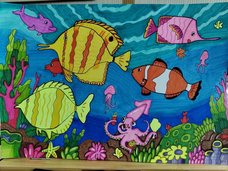 tranh vẽ dưới đáy đại dương 21