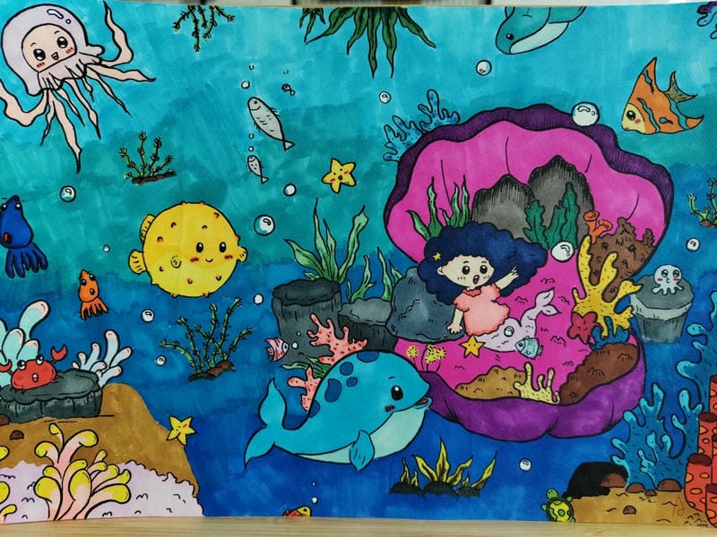 tranh vẽ dưới đáy đại dương 22