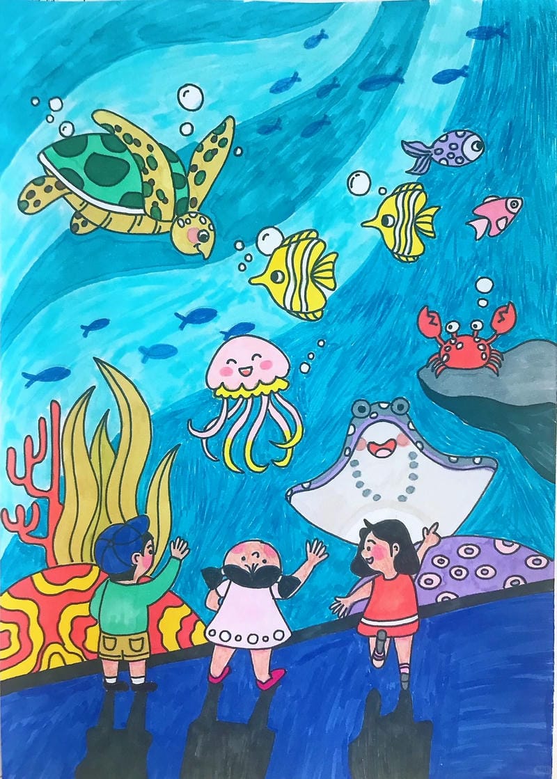 tranh vẽ dưới đáy đại dương 30