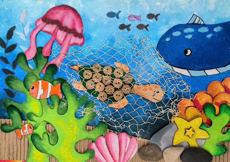 tranh vẽ dưới đáy đại dương 5