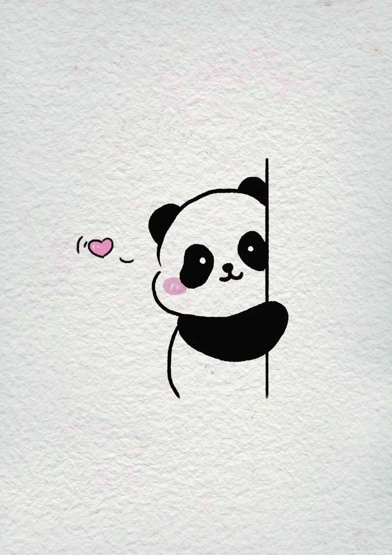 tranh vẽ gấu trúc 18