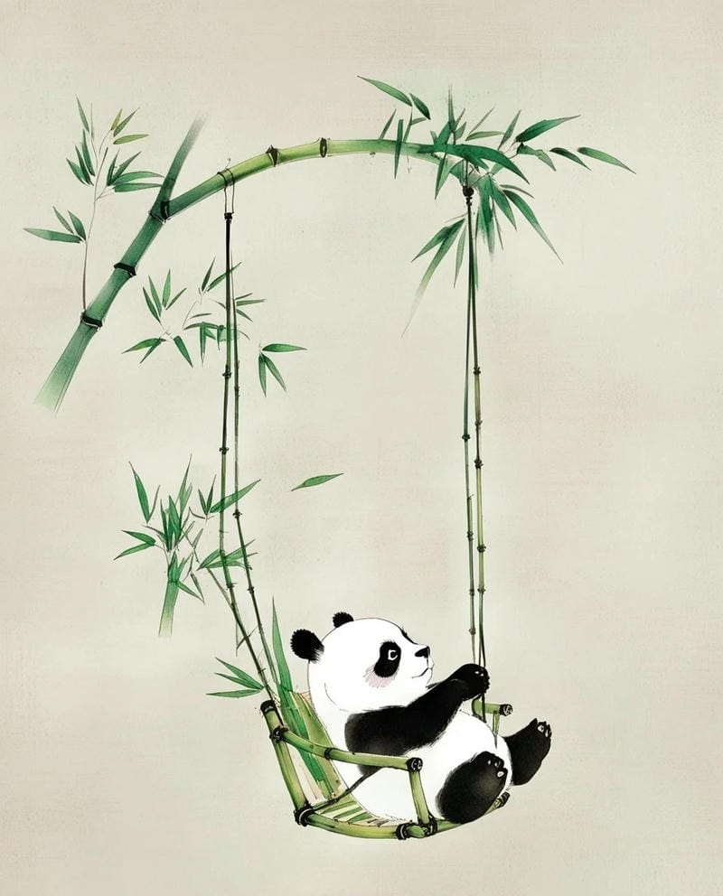 tranh vẽ gấu trúc 23