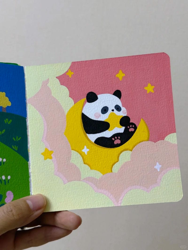 tranh vẽ gấu trúc 26