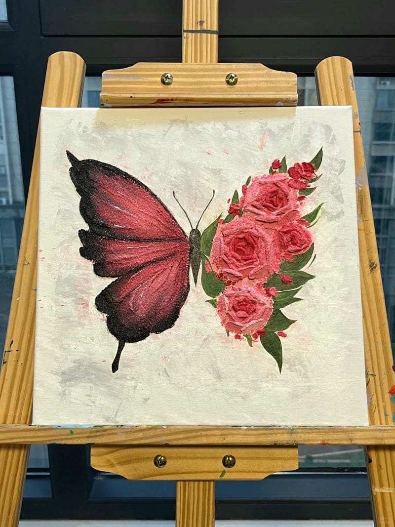 tranh vẽ hoa hồng 27