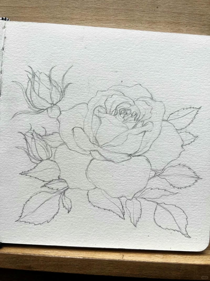 tranh vẽ hoa hồng 28
