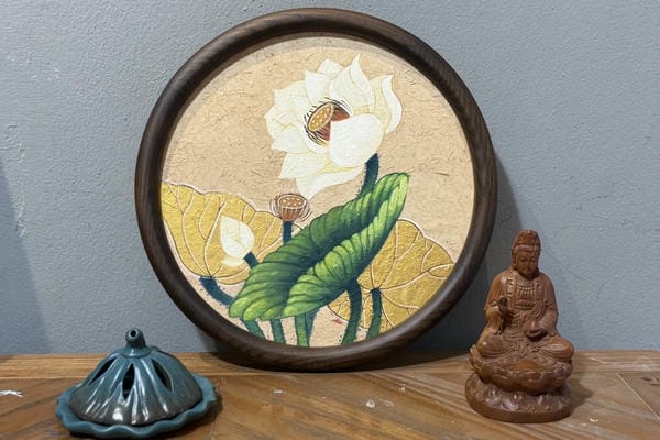 tranh vẽ hoa sen 5