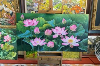 Đắm mình trong vẻ đẹp qua 283+ tranh vẽ hoa sen siêu tinh tế