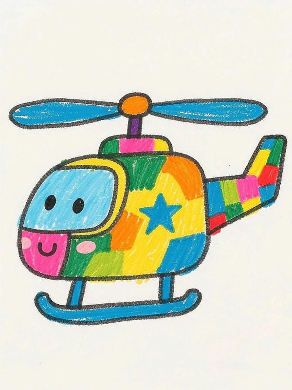 tranh vẽ máy bay 17