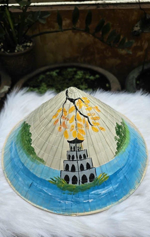 tranh vẽ nón lá 14
