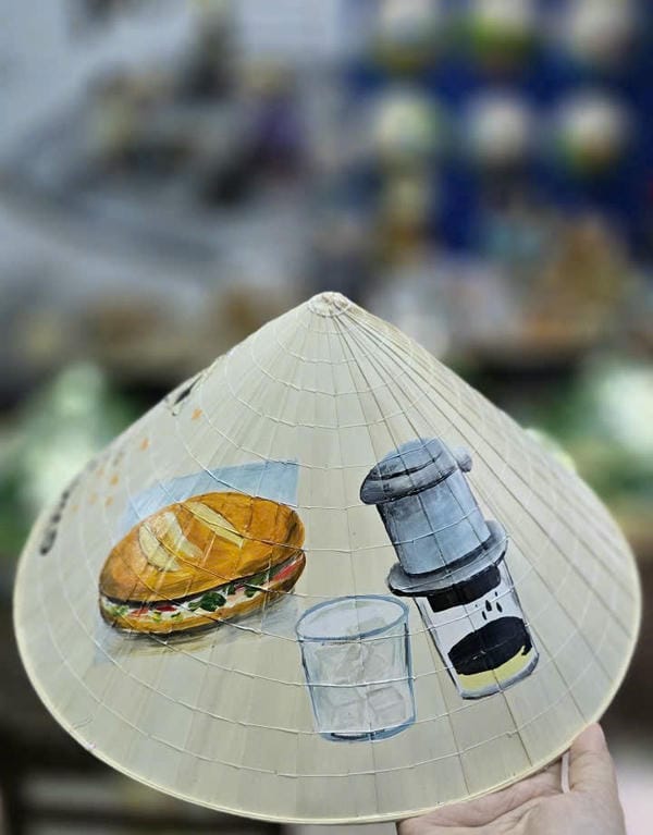 tranh vẽ nón lá 16