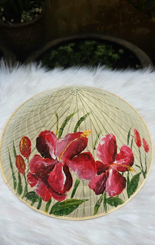 tranh vẽ nón lá 17