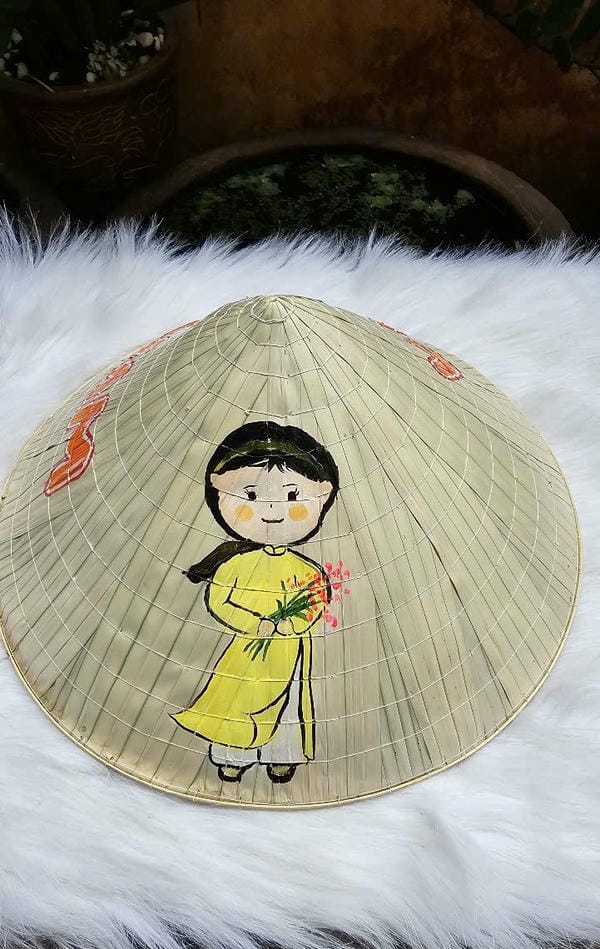 tranh vẽ nón lá 21
