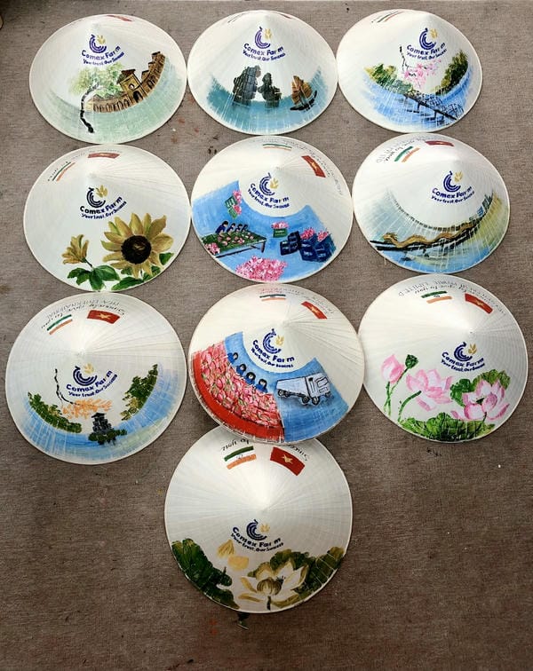 tranh vẽ nón lá 22