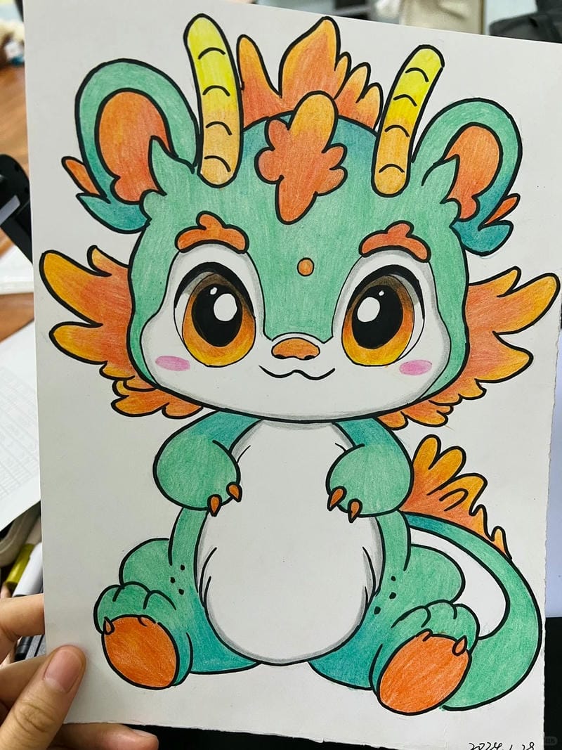 tranh vẽ rồng 11