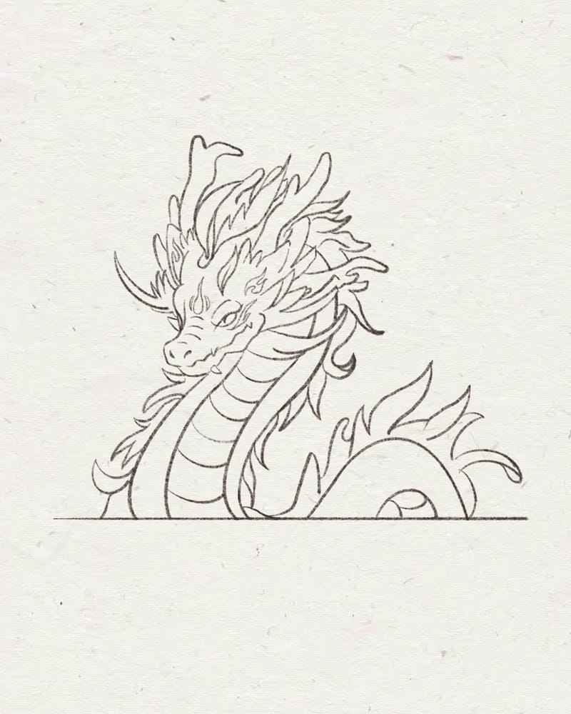 tranh vẽ rồng 17