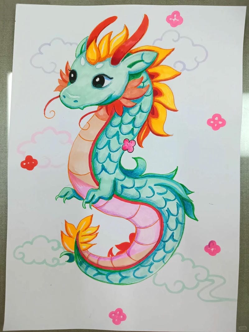 tranh vẽ rồng 21