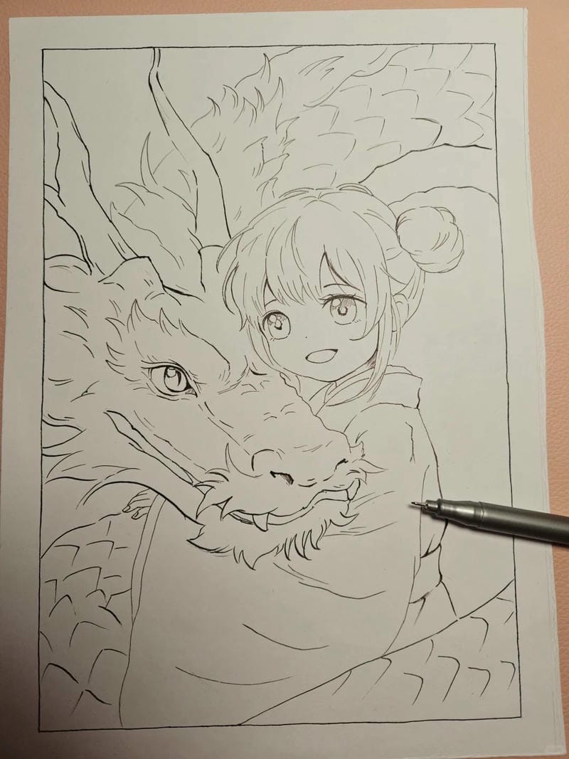 tranh vẽ rồng 24