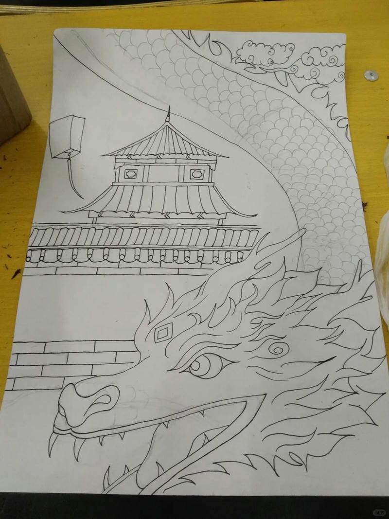 tranh vẽ rồng 25